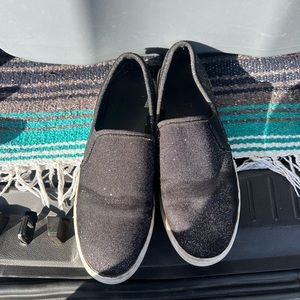 Black slip on shoes